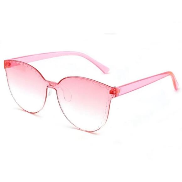 Frameless Acrylic Pink Sunglasses Sunnies - Picture 1 of 1